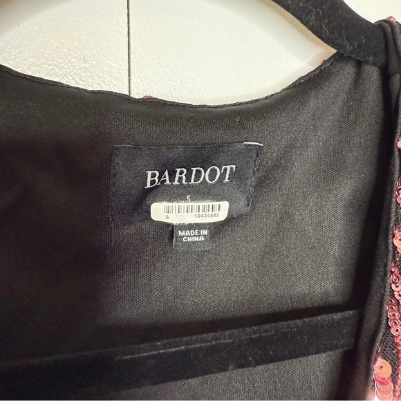 Bardot Stripe Sequin Bellissa Long Sleeve Dress - Small - Picture 6 of 14